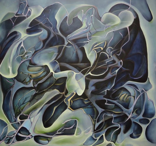 painting entitled Liquid Swords by Megan Olson