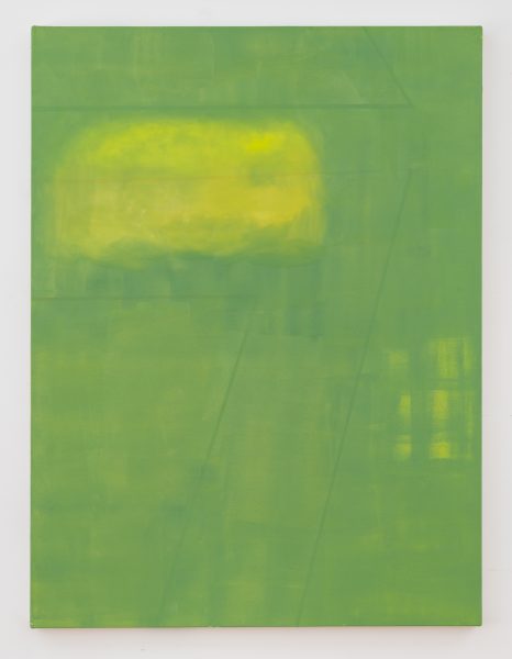 A green Sharon Butler painting