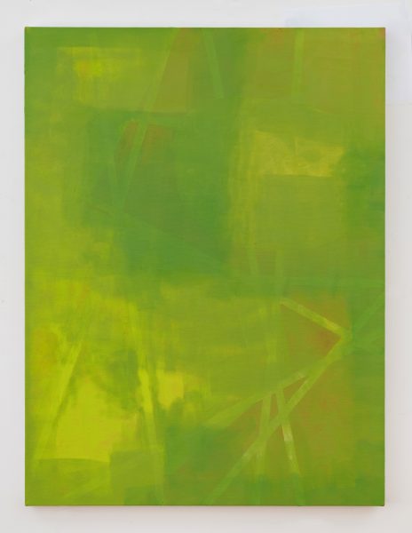 A green Sharon Butler painting