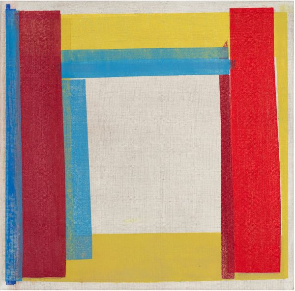 painting entitled Squares and Strokes 18_4 by Joanne Freeman