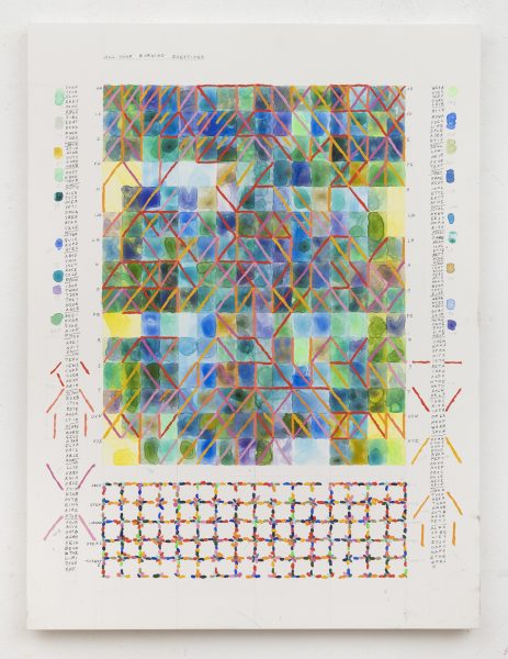Painting entitled ALL YOUR BURNING QUESTIONS by Leslie Roberts