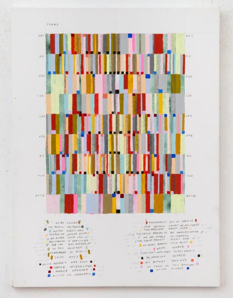 Painting entitled SORRY by Leslie Roberts
