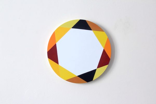 Painting entitled Polygon Variation (Autumn) by Patricia Zarate