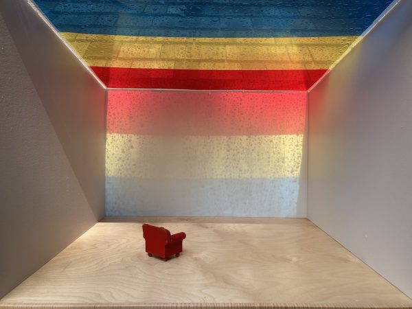 Installation entitled Primaries and Natural Light by Patricia Zarate
