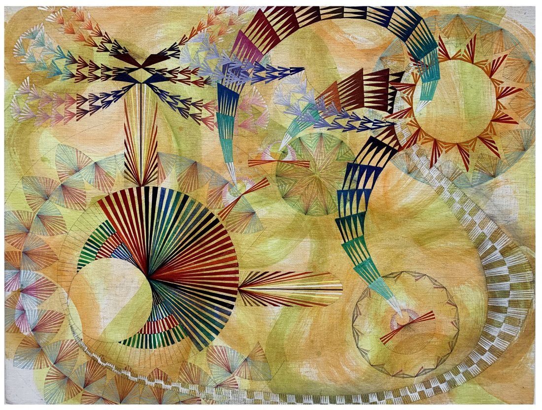 Painting titled Monkey Beholding the Sky by Mara Held