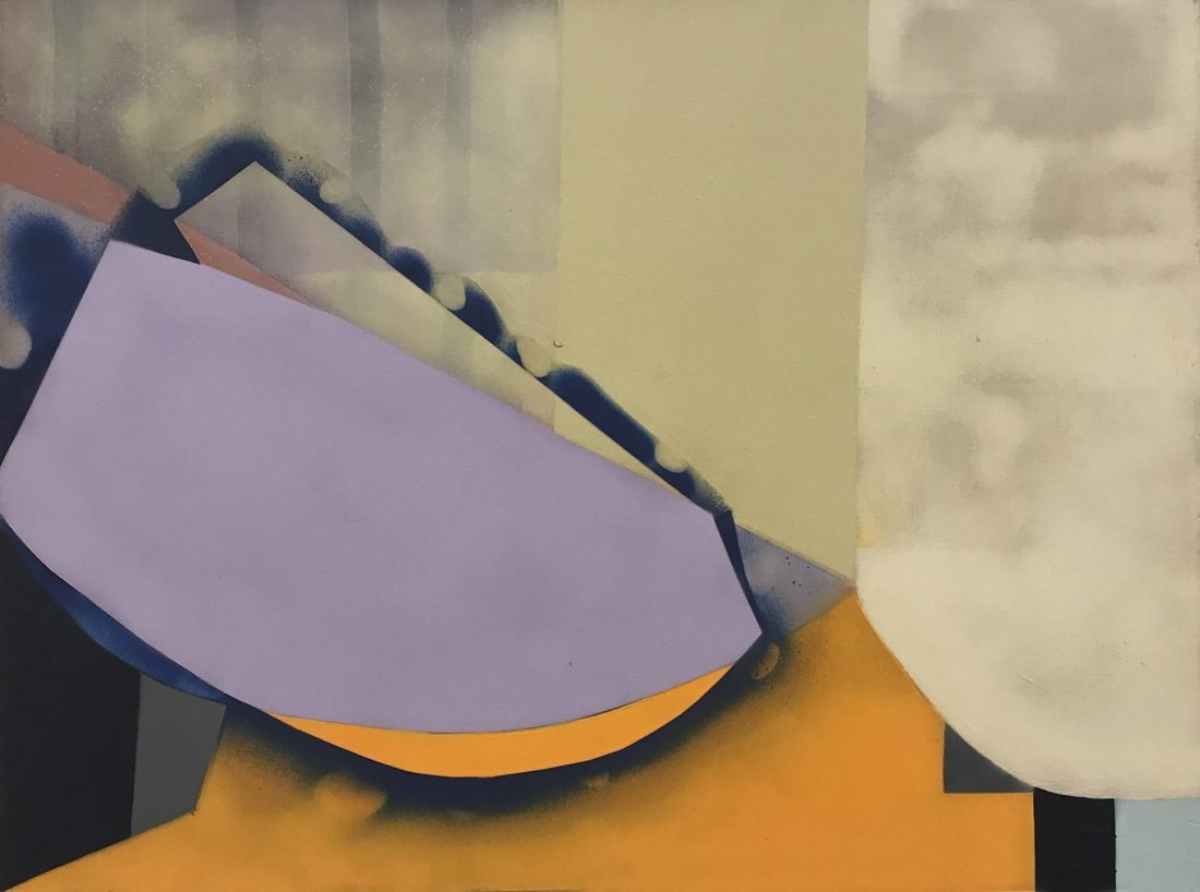 Painting titled Blue Slant by Phillis Ideal