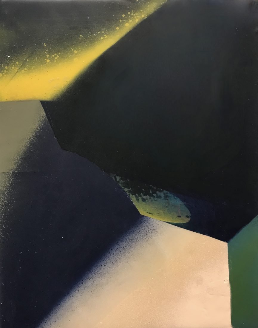 Painting titled Dark Blue Icon by Phillis Ideal