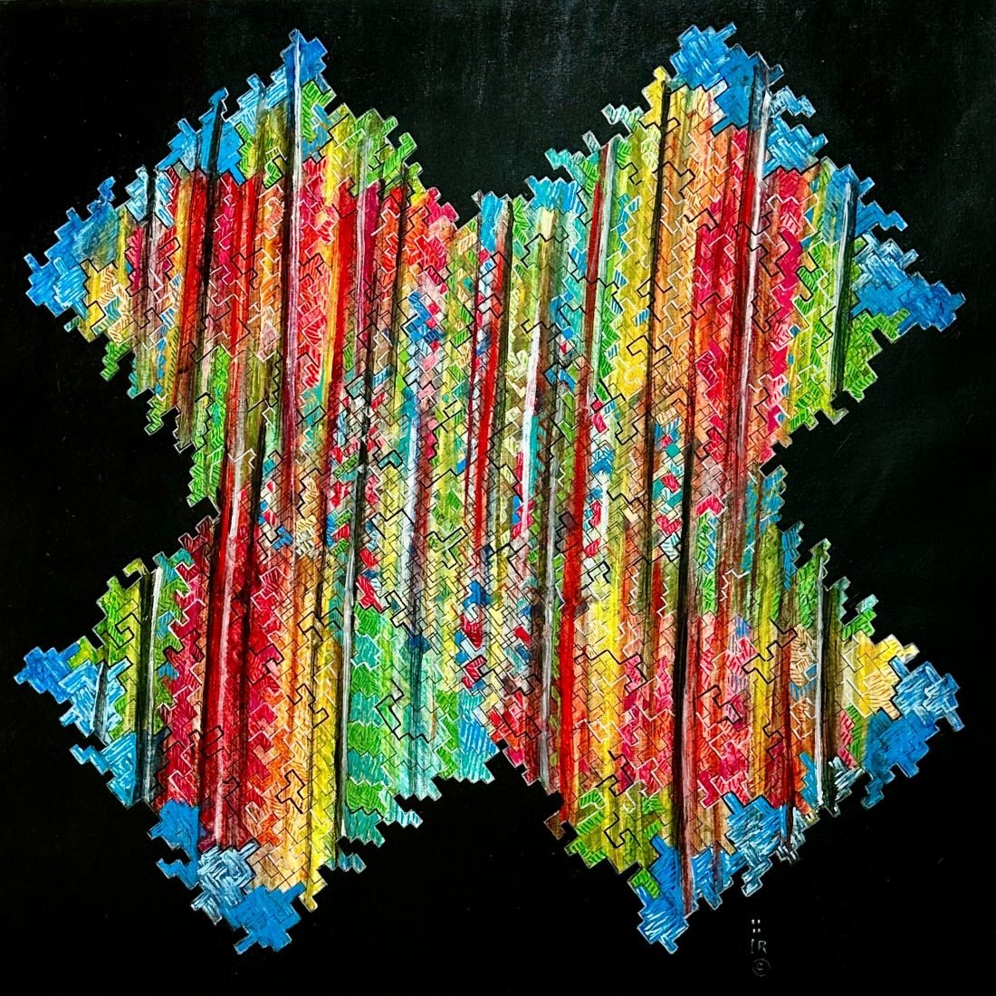 painting entitled Layered Space by Irene