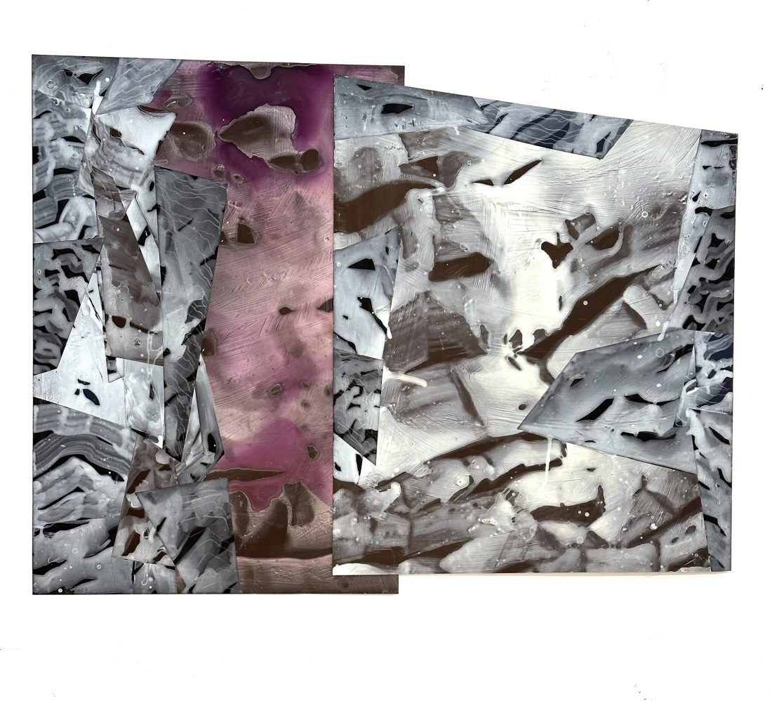 Painting by Nancy Manter titled Chattermarks #8