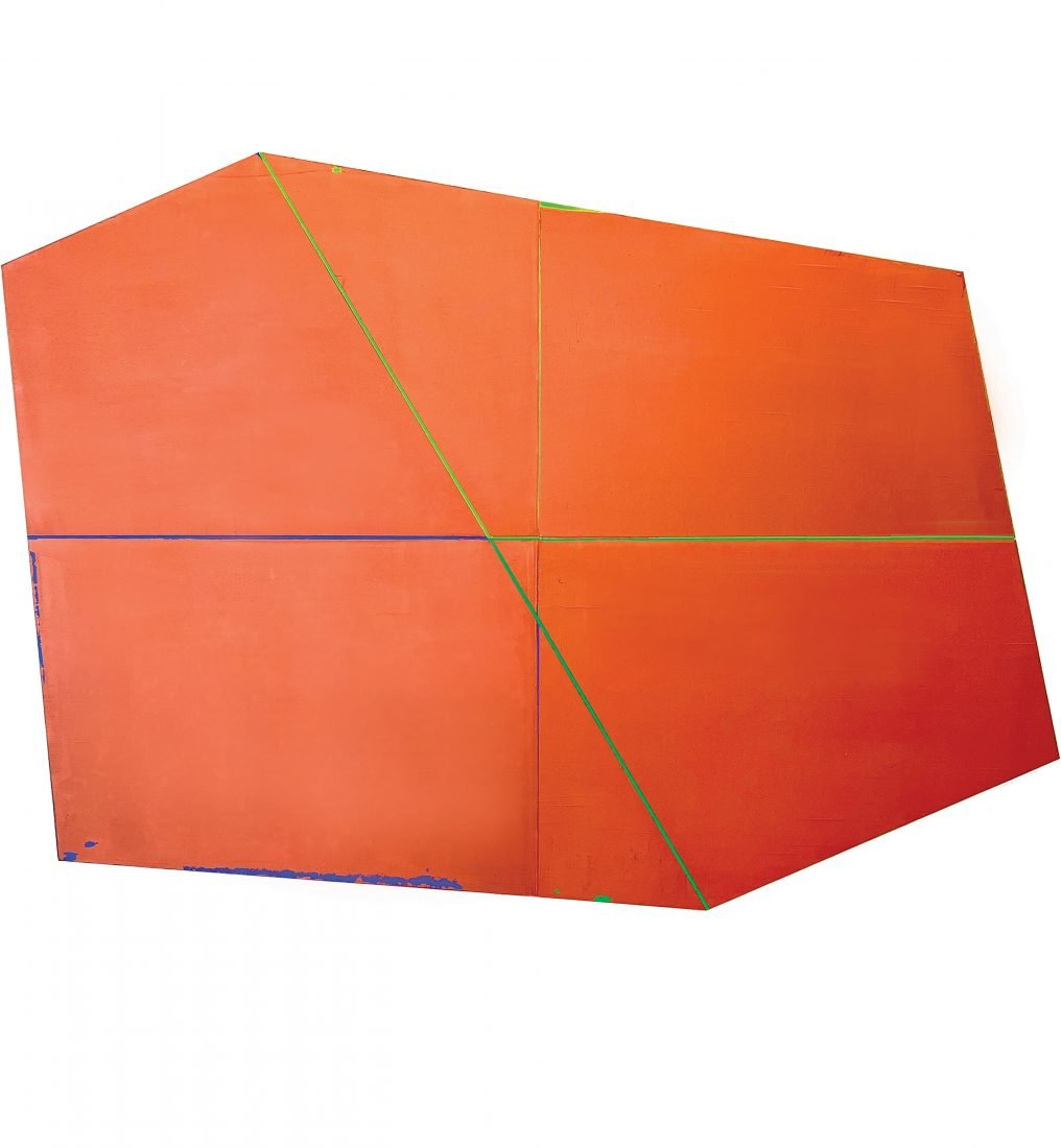 David Row painting titled Triad