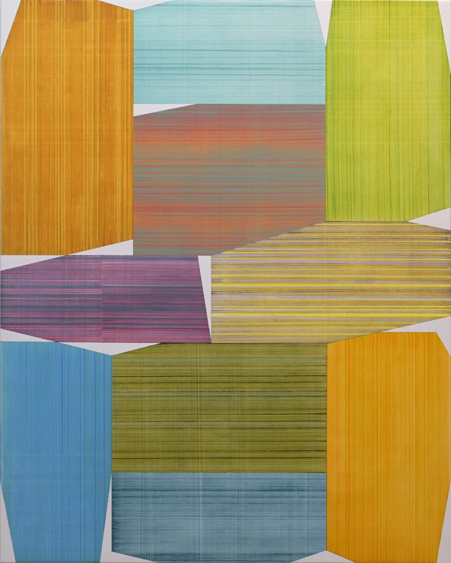 painting entitled Striation Syncopation by Erick Johnson